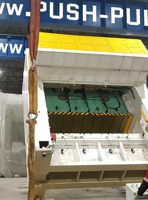 Установка двухкривошипного механического пресса массой 103 тонны в Санкт-Петербурге | Проекты такелажной компании