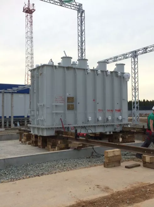 Изображение Такелаж трансформатора массой 72 тонны на станции ПС "Урванцево" в Кирове | Проекты такелажной компании