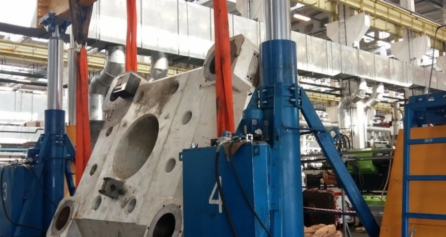 Монтаж оборудования на производстве массой 75 тонн | Такелажные работы по демонтажу, перемещению и монтажу ТПА в Тольятти