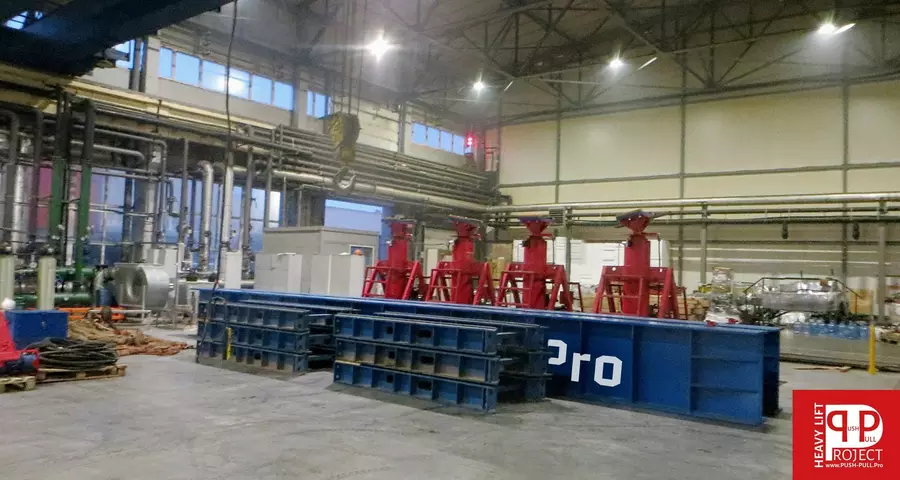 Монтаж плит на станину | Выгрузка и монтаж металлообрабатывающих станков во Владимирской области